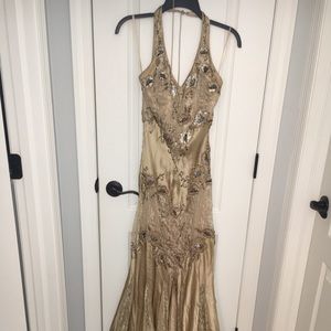 Beautiful beaded prom dress